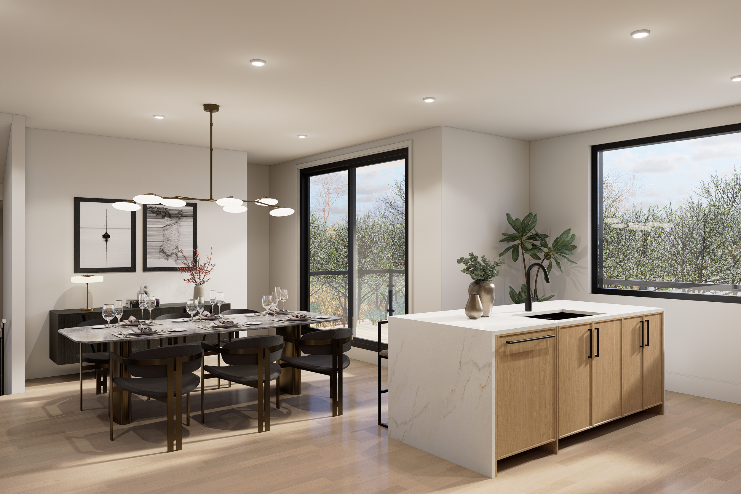 Le Sentier Towns – Kitchen Island