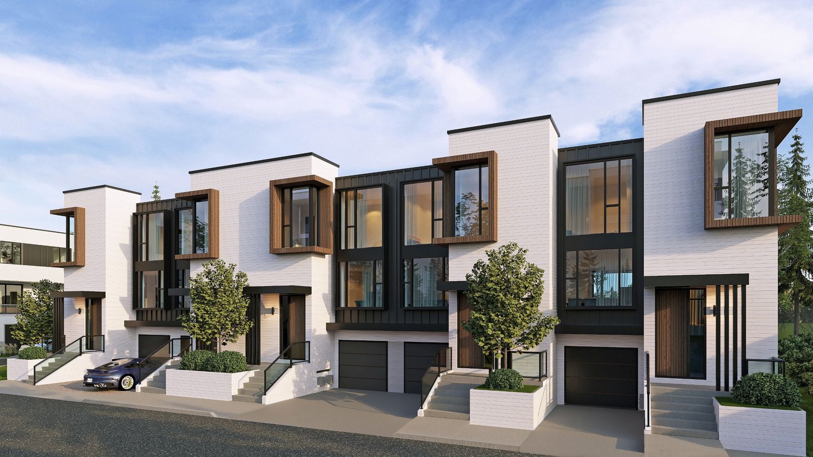 Le Sentier Towns street view — Elgin Mills Road East and Yonge Street, Richmond Hill